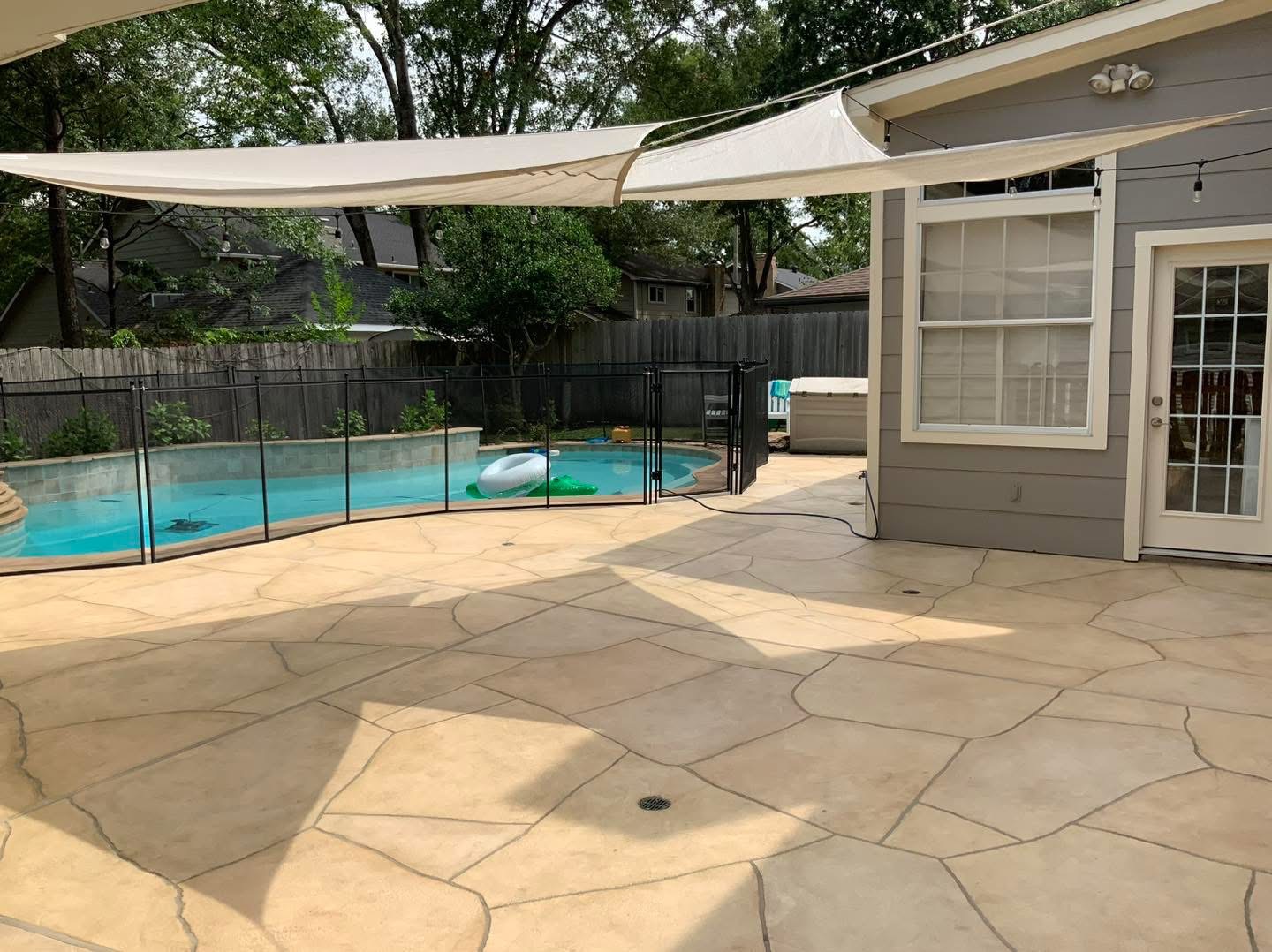 Decorative concrete resurfacing project by Resistant Coating Solutions in the Dallas-Fort Worth area