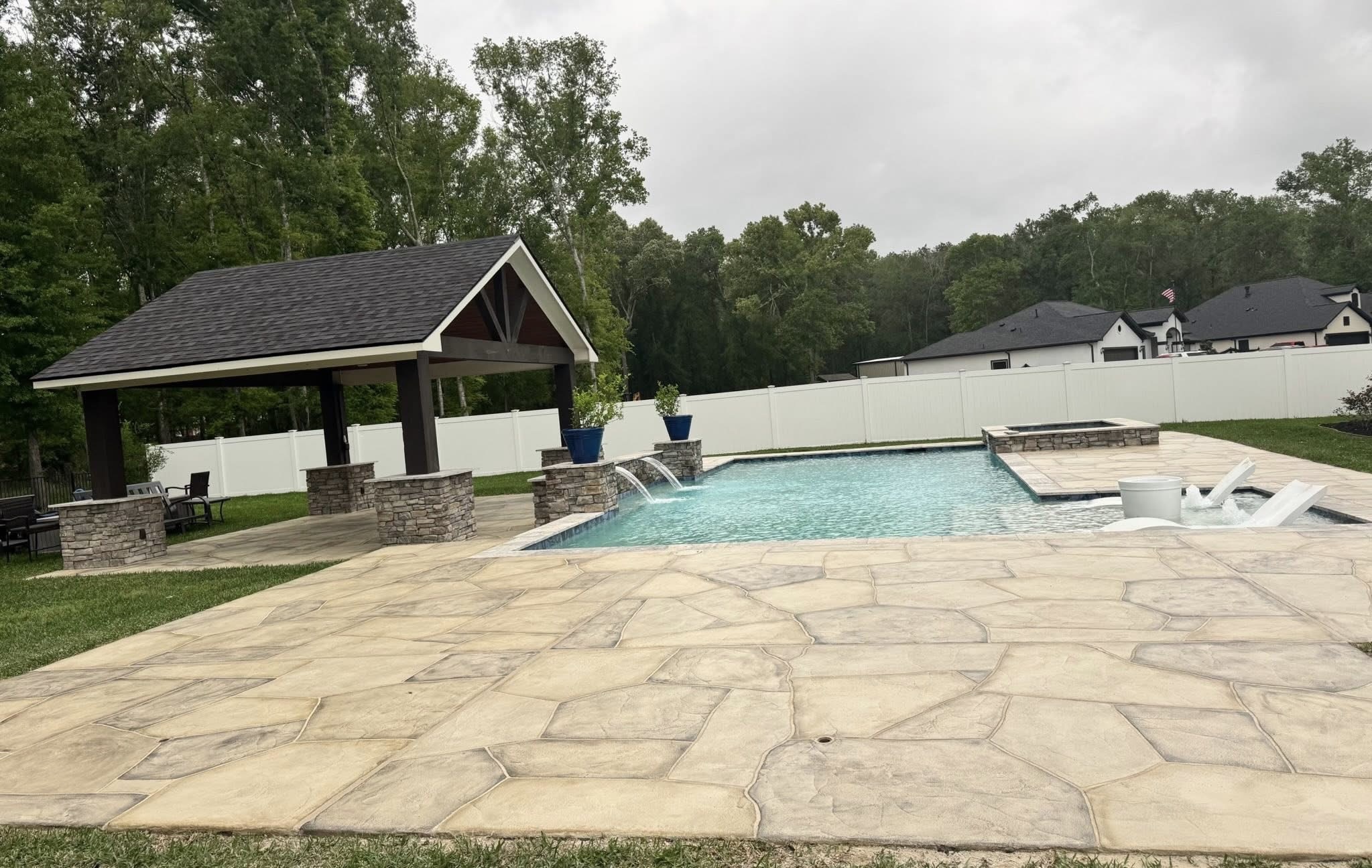 Pool deck Concrete Resurfacing In Flower Mound, TX