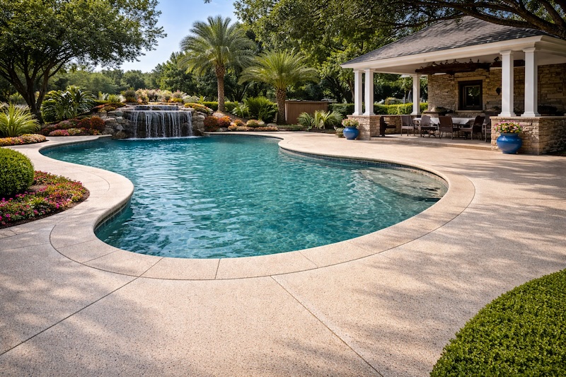 Pool Deck Coating in Flower Mound