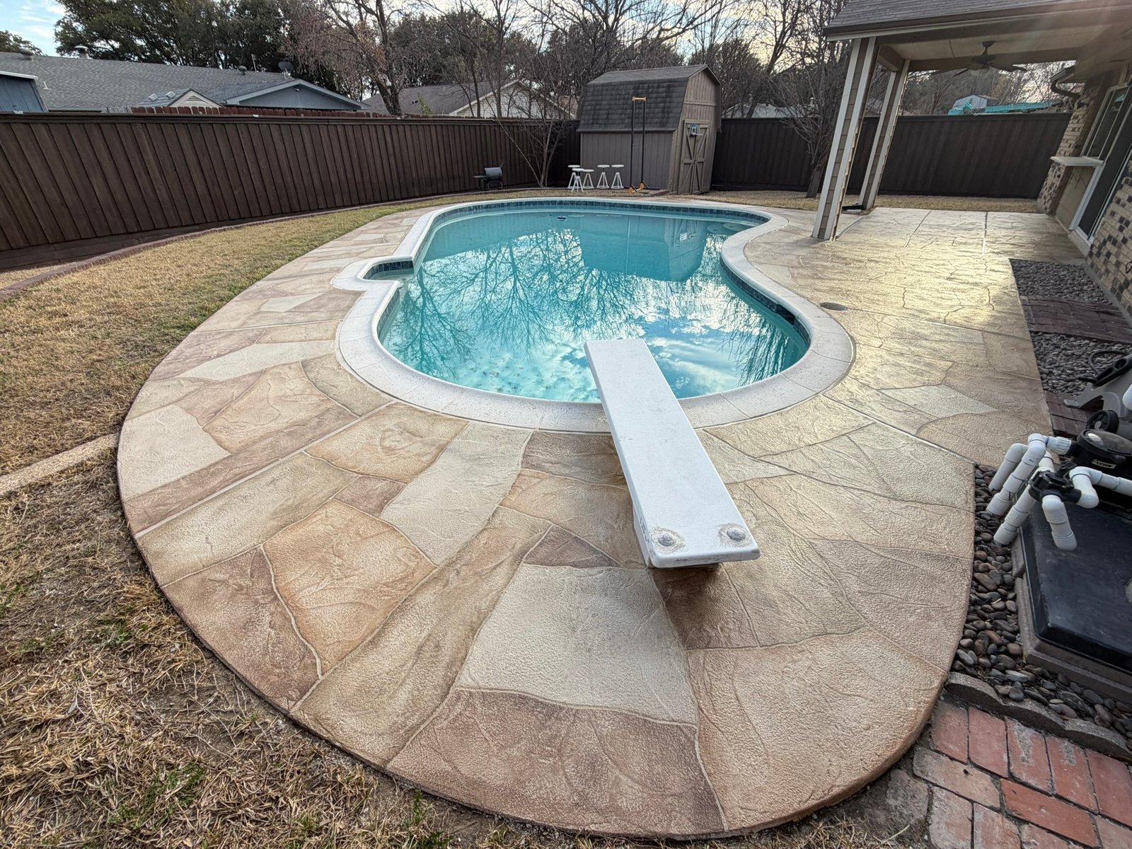 Textured Slip-Resistant Concrete Overlay Keller TX