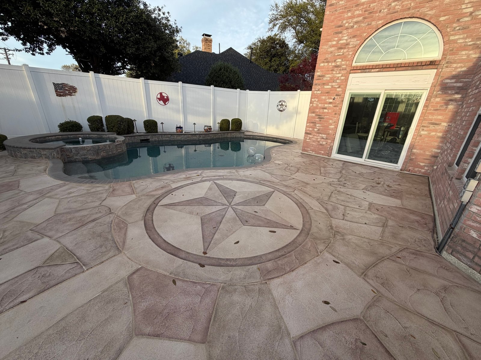 Patio and Pool Deck Overlay Keller TX