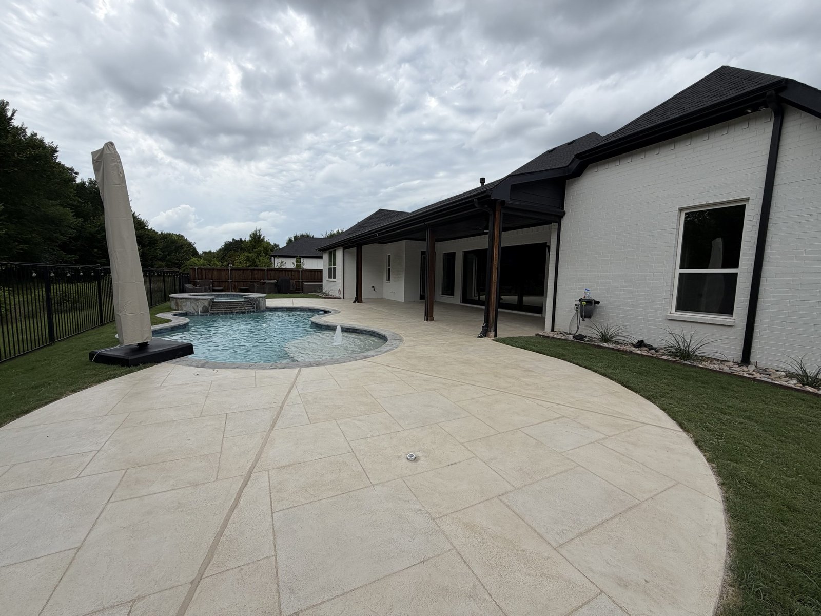 Textured Patio Overlay Prosper TX